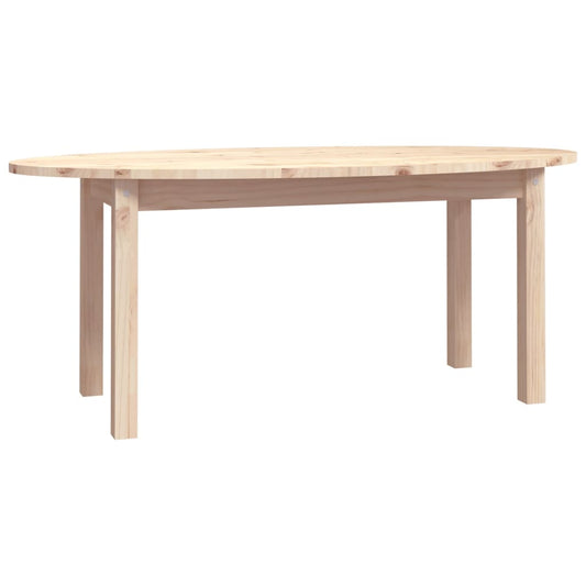 Mesa De Centro De Madera Maciza De Pino 110x55x45 Cm_0