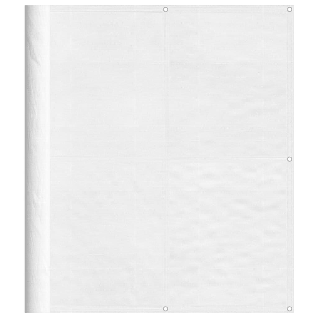 Vidaxl Pantalla De Balcón 100% Poliéster Oxford Blanco 120x800 Cm_0