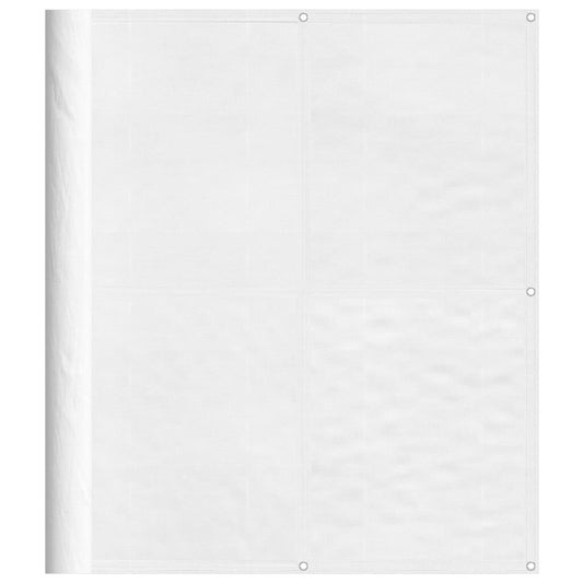 Vidaxl Pantalla De Balcón 100% Poliéster Oxford Blanco 120x800 Cm_0
