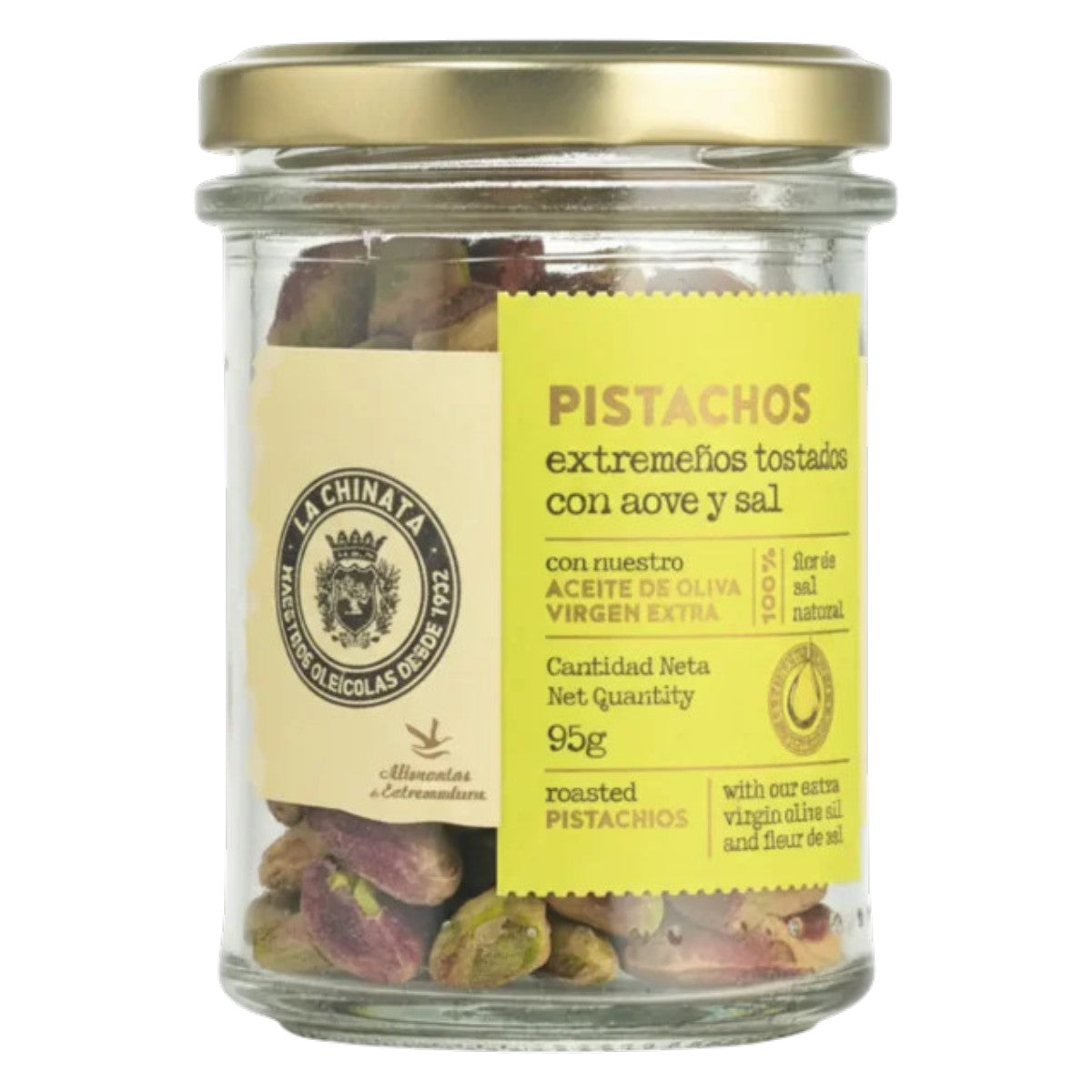Pistachos Tostados Con Aove y Flor de Sal La Chinata 90 g