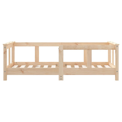 Vidaxl Estructura De Cama Para Niños Madera Maciza De Pino 70x140 Cm_4