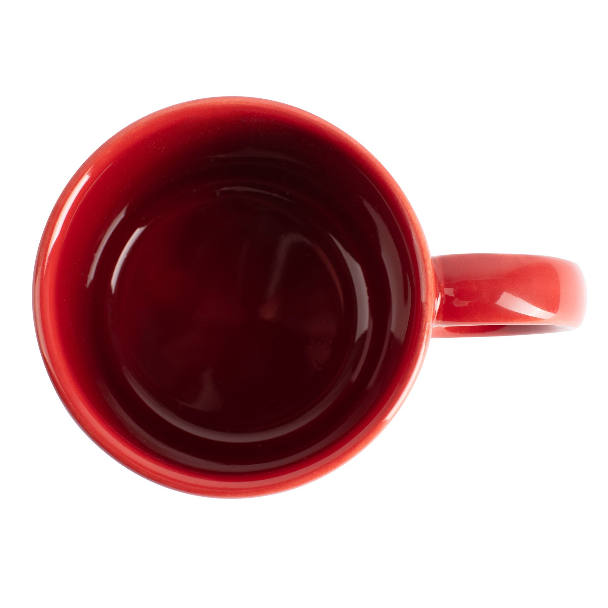 Set 4 Pzs Tazas Gres 360ml Puntos Rojos Topos Rojos Benetton_2