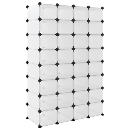 Zapatero Pp Transparente 93x36,5x140 Cm / Vetonek_3