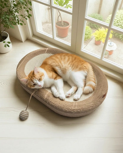Rascador Para Gatos Isla Tipo Cuenco 2 En 1 De Sisal Althea Living 12x64x44cm_5
