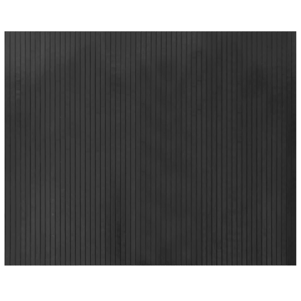 Vidaxl Alfombra Rectangular Bambú Gris 80x100 Cm_0