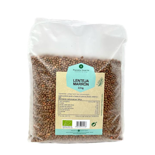 Lenteja Marrón ECO Planeta Huerto 2,5 kg