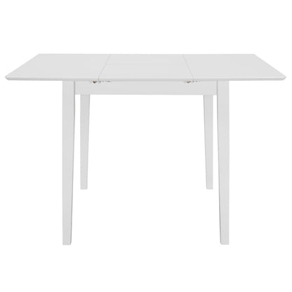 Mesa De Comedor Extensible Mdf Blanca (80-120)x80x74 Cm_2