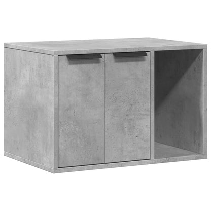 Vidaxl Mueble Arenero Para Gatos Madera Gris Hormigón 60x40x40 Cm_0