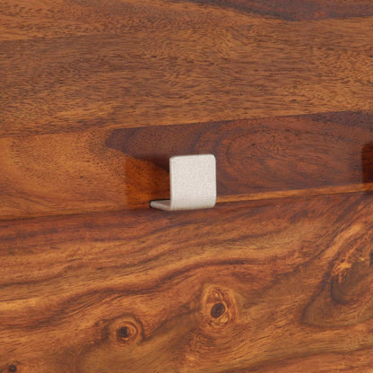Perchero De Madera Maciza De Acacia 118x40 Cm_0