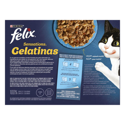 FELIX Sensations festín del mar Gelatinas Multipack 12 x 85 g