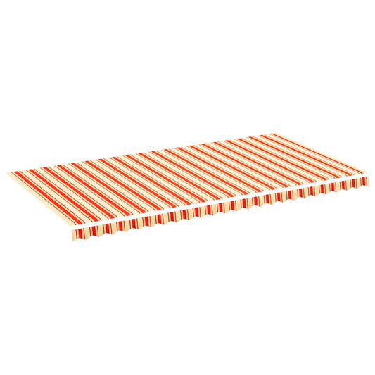Tela De Repuesto Para Toldo Amarillo Y Naranja 6x3 M Poliéster_0
