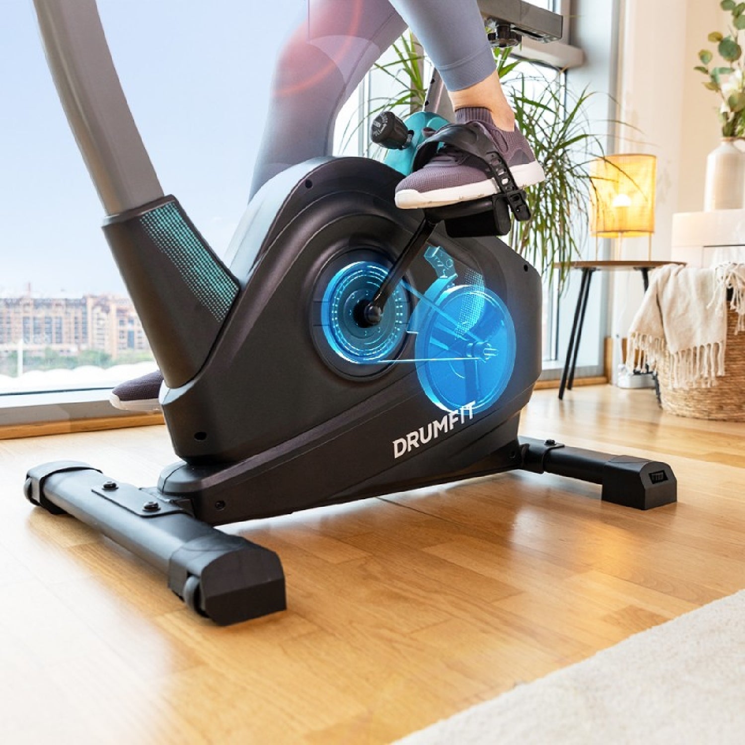 Cecotec Bicicleta Estática Drumfit Cycle 6000 Pegasus. Resistencia Magnética Regulable Manualmente Manillar Con Sensor D_1
