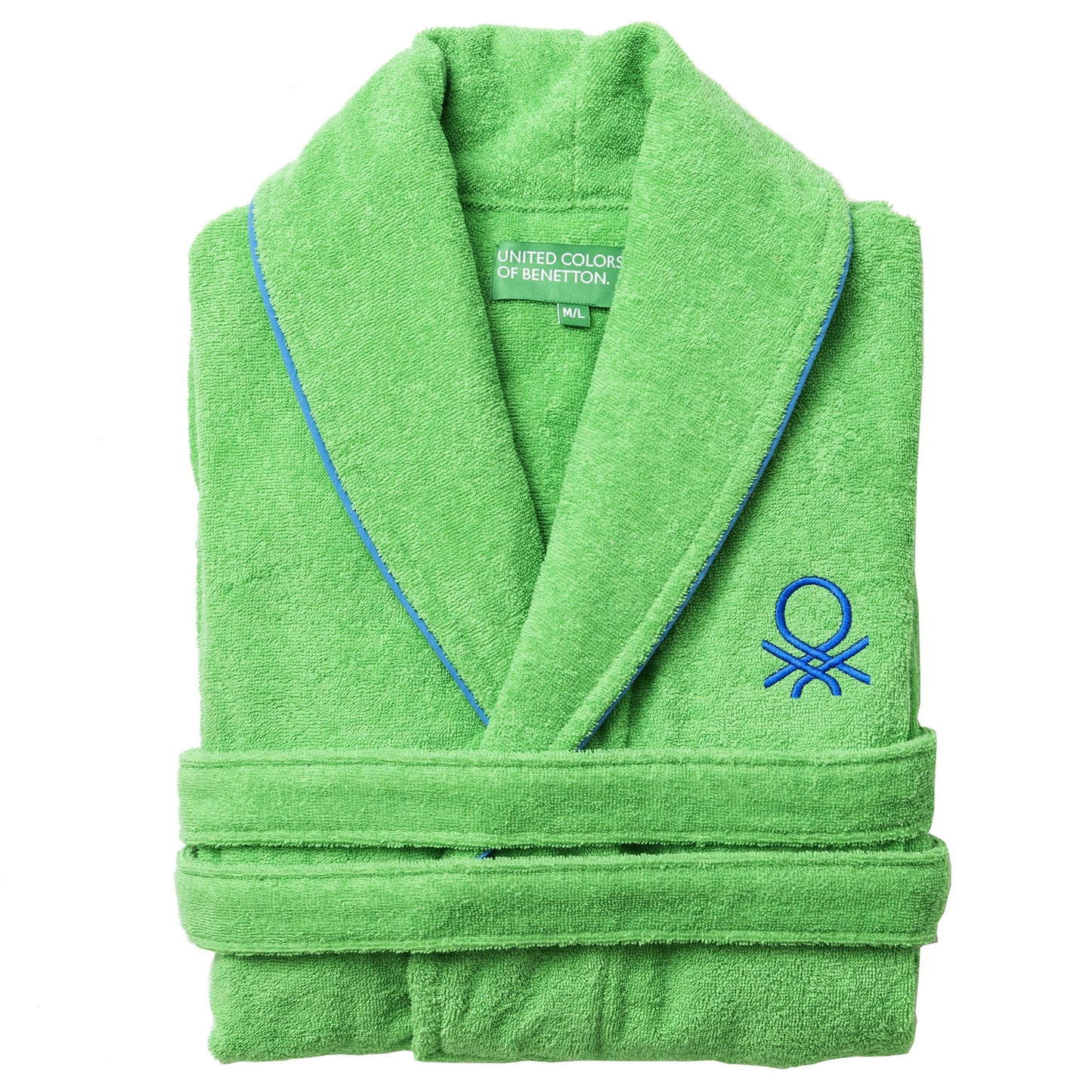 Albornoz M/l 360gsm 100% Algodón Verde Rainbow_0