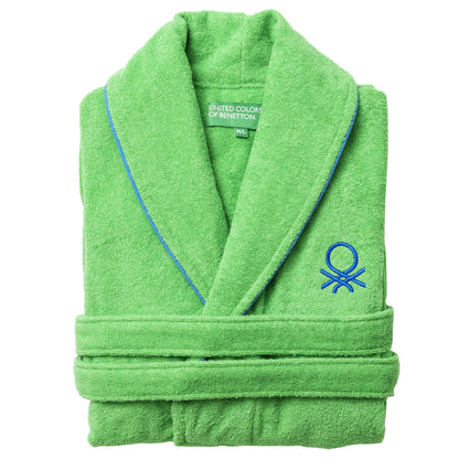 Albornoz M/l 360gsm 100% Algodón Verde Rainbow_0