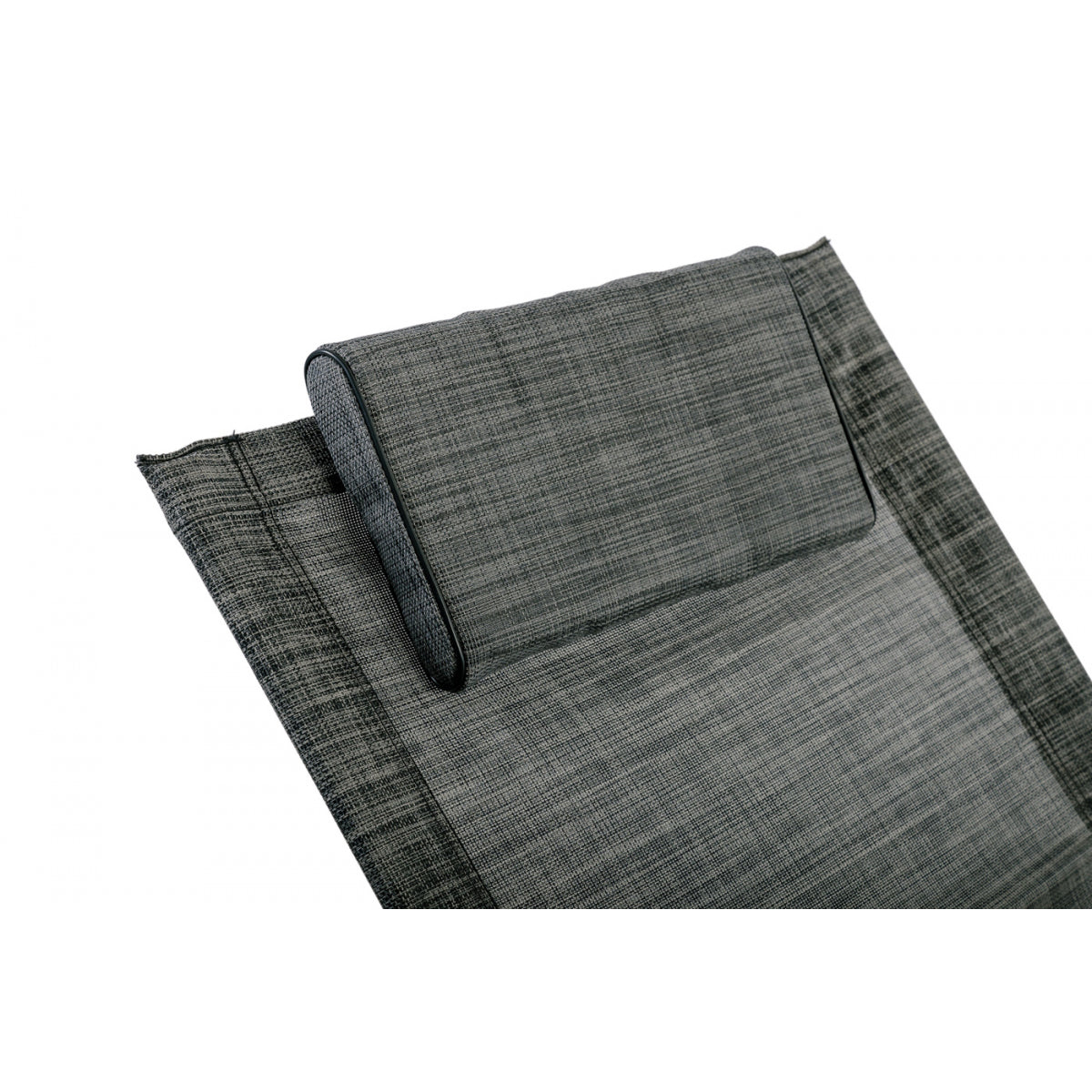 Mecedora, Silla Plegable Relax Gris Texaline Calefactada 2x1 Y Acero Con Reposapiés 148x72xh86cm- Mobiliario De Jardín_2