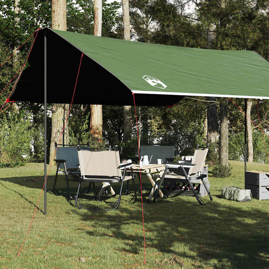 Lona De Camping Impermeable Verde 460x305x210 Cm_1