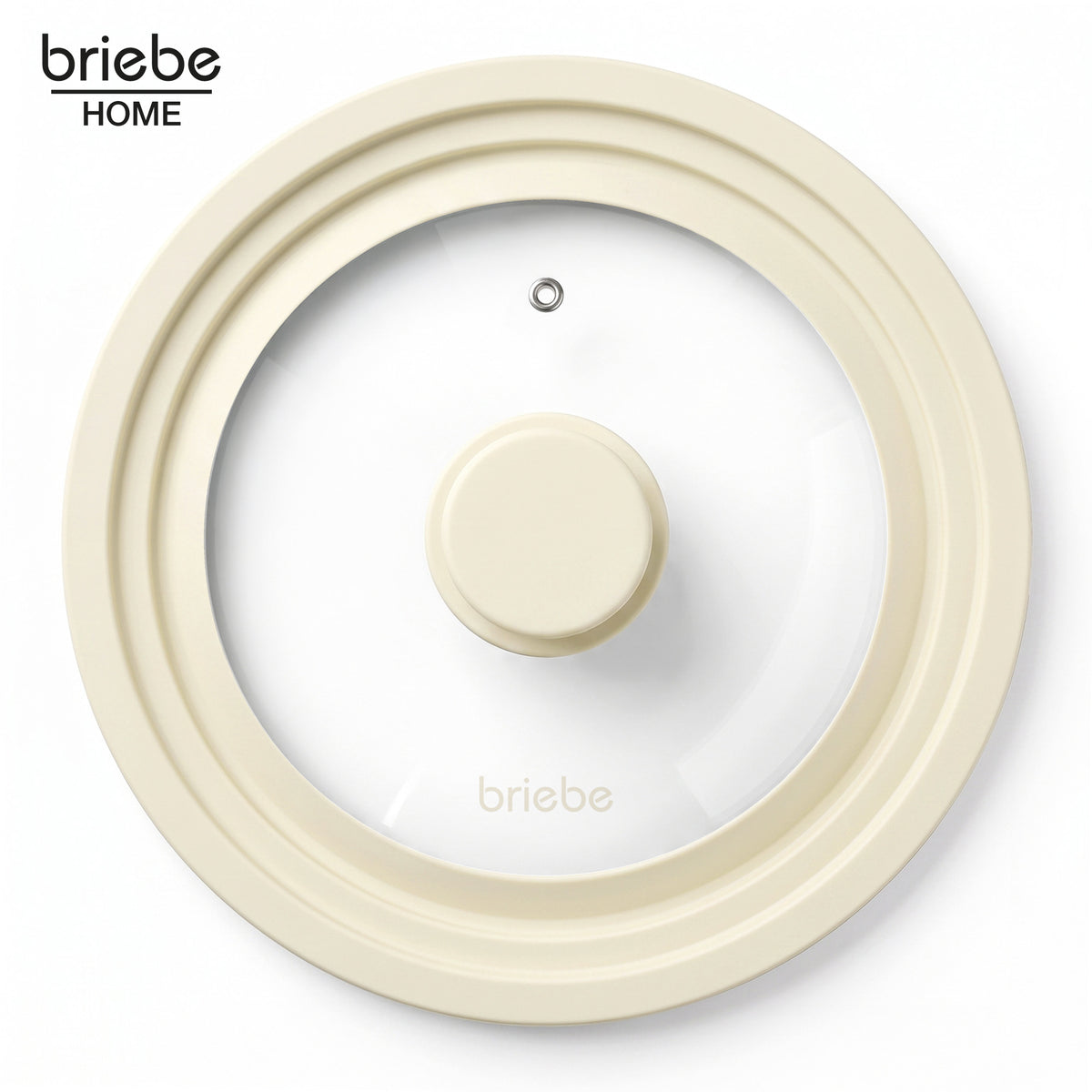 Briebe Totalid Juego De 2 Tapas De Sartén Universal Con Borde De Silicona Y Cristal Templado, Multidiámetro_2