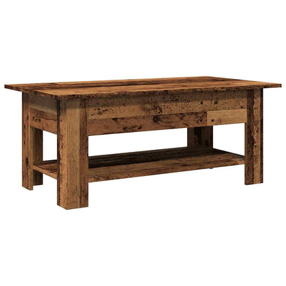 Mesa De Centro Madera Ingeniería Madera Envejecida 102x55x42 Cm_4