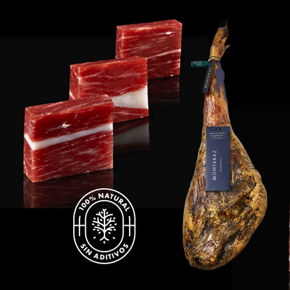 Montaraz® Jamon De Cebo De Campo Ibérico | 50% Raza Ibérica | Curación 24 Meses | Pieza De 7,5-8,5 Kg | 100% Natural_5