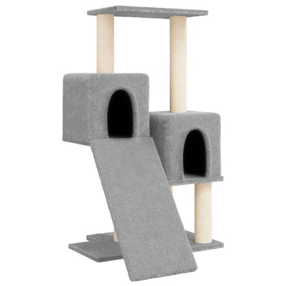 Vidaxl Rascador Para Gatos Con Postes De Sisal Gris Claro 82 Cm_0
