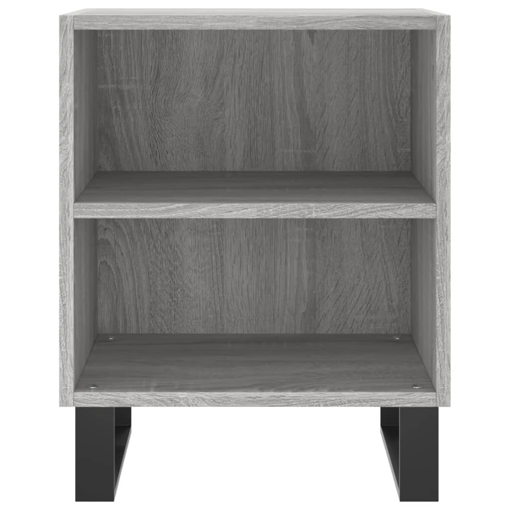 Mesitas De Noche 2 Uds Madera Ingeniería Gris Sonoma 40x30x50cm_3