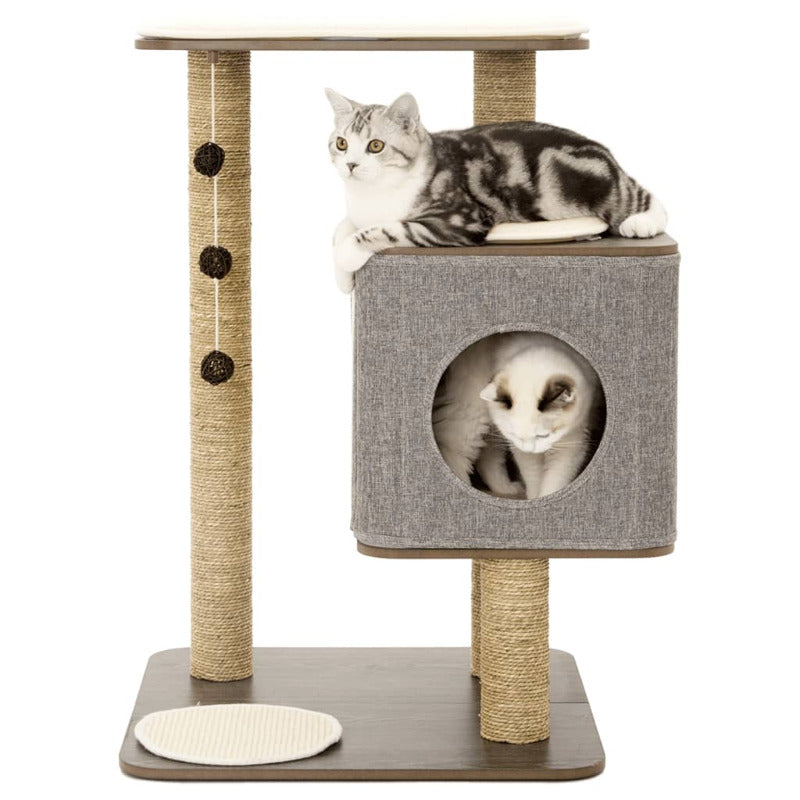 Jack And Vanilla Casa Rascador Para Gatos Molly Gris 56x56x86 Cm_2