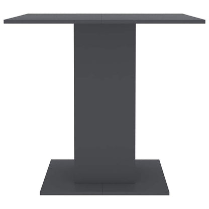 Mesa De Comedor De Madera Contrachapada Gris 80x80x75 Cm_3