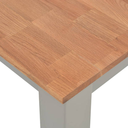 Mesa De Comedor Madera Maciza De Roble 180x90x74 Cm_2