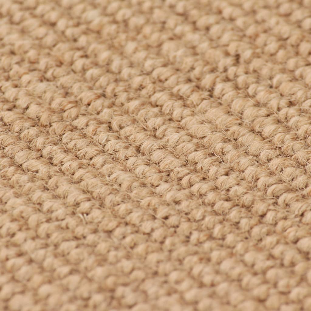 Alfombra De Yute Con Reverso De Latex Color Natural 120x180 Cm / Vetonek_1