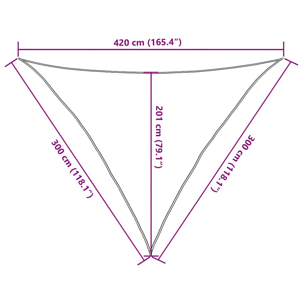 Vidaxl Toldo De Vela Terracota Hdpe 160 G/m² 3x3x4,2 M_2