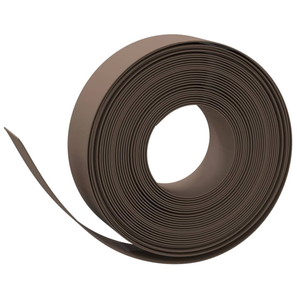 Vidaxl Borduras De Jardín 4 Uds Polietileno Marrón 10 M 15 Cm_0