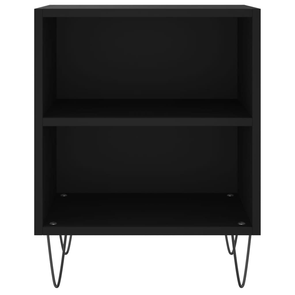Mesitas De Noche 2 Uds Madera De Ingeniería Negro 40x30x50 Cm_3