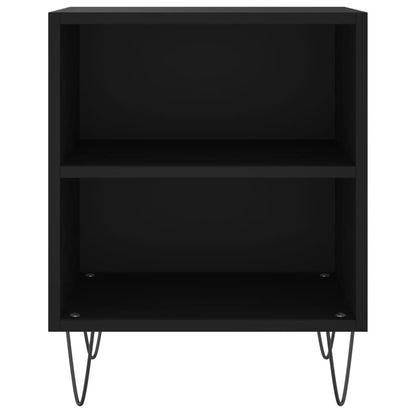 Mesitas De Noche 2 Uds Madera De Ingeniería Negro 40x30x50 Cm_3