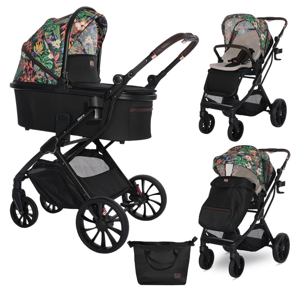 Carrito De Bebé Duo Glory Hasta 22 Kg Tropical Flowers_0