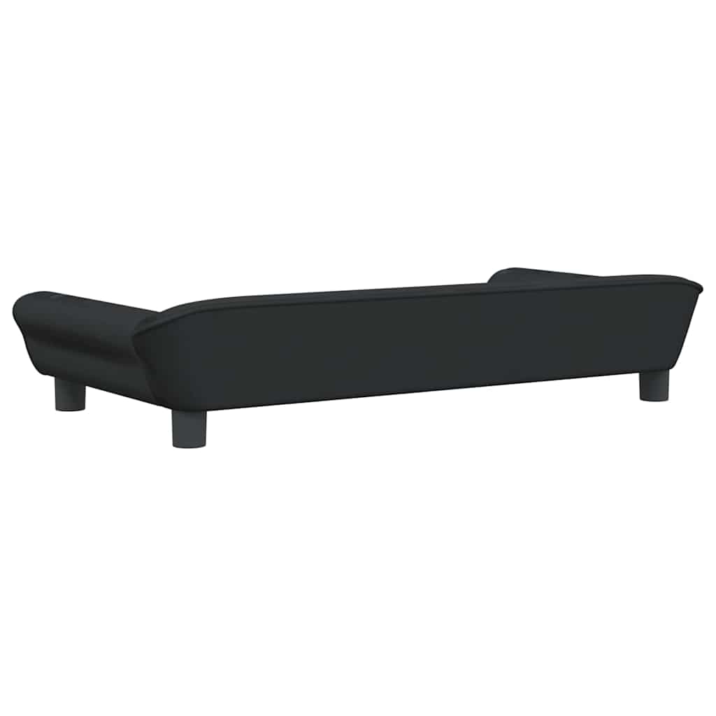 Cama Para Perros De Terciopelo Negra 100x50x21 Cm / Vetonek_4