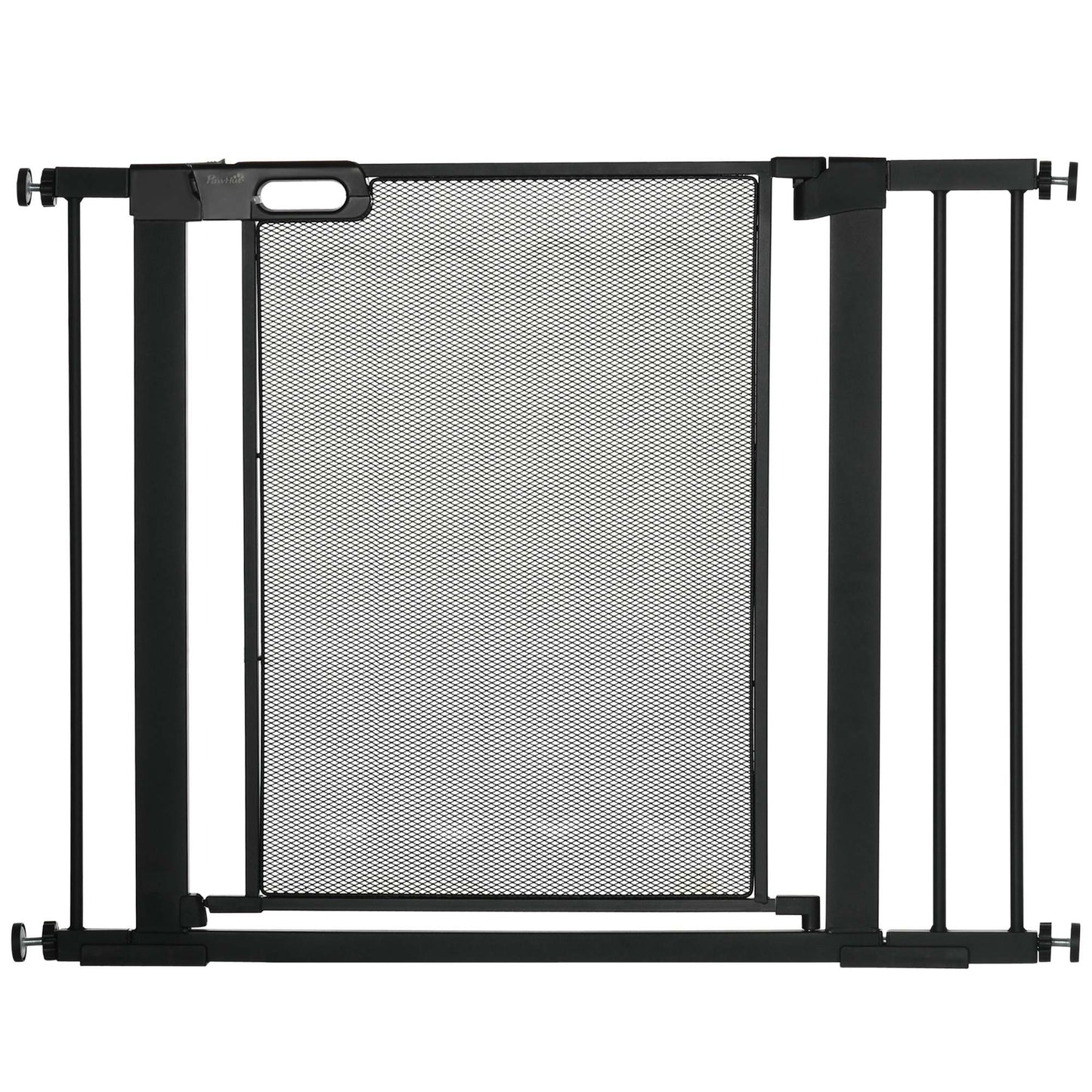 Pawhut Barrera De Seguridad Para Perros Extensible 75-103 Cm Con 2 Extensiones_0