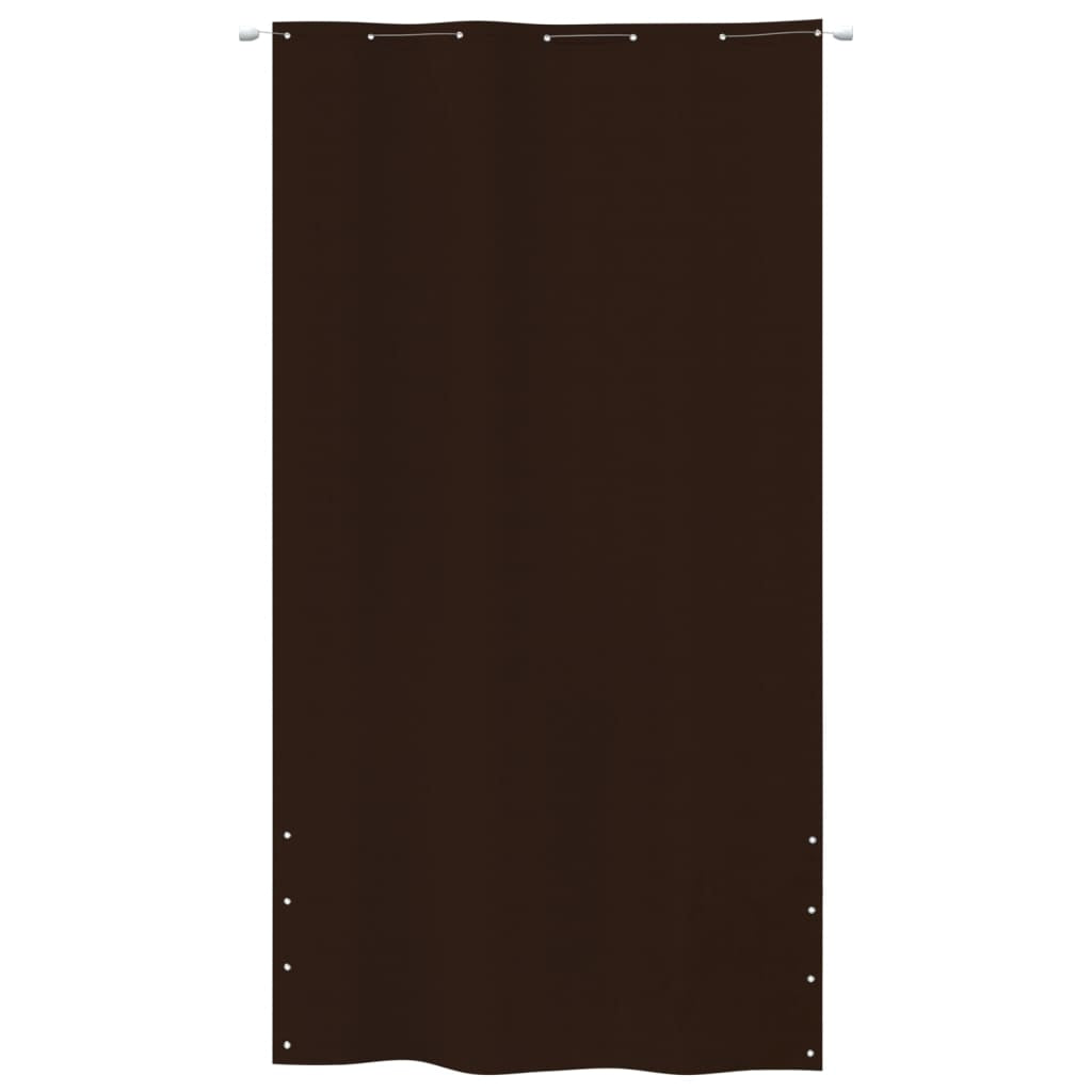 Vidaxl Toldo Pantalla Para Balcón Tela Oxford Marrón 140x240 Cm_1
