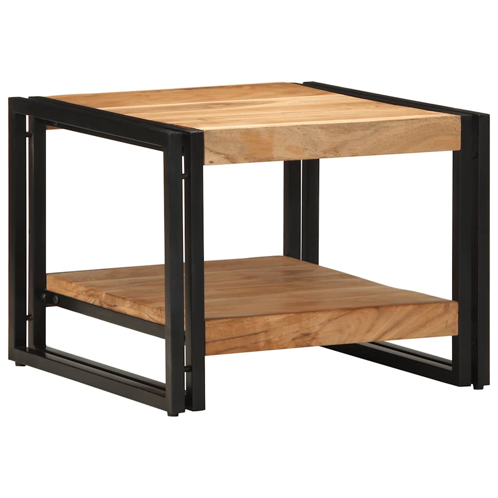Mesa De Centro Madera Maciza De Acacia 50x50x38 Cm_1