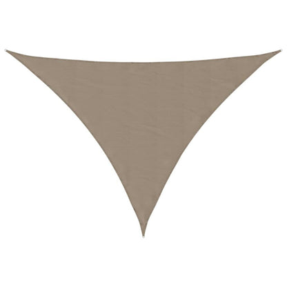 Vidaxl Toldo De Vela Triangular Tela Oxford Gris Taupe 5x5x6 M_0