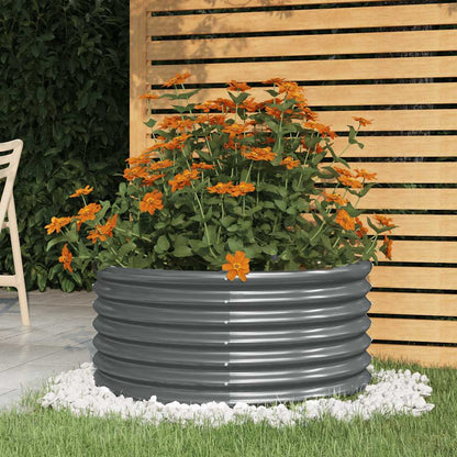 Jardinera Acero Galvanizado Antracita 80x80x36 Cm_1