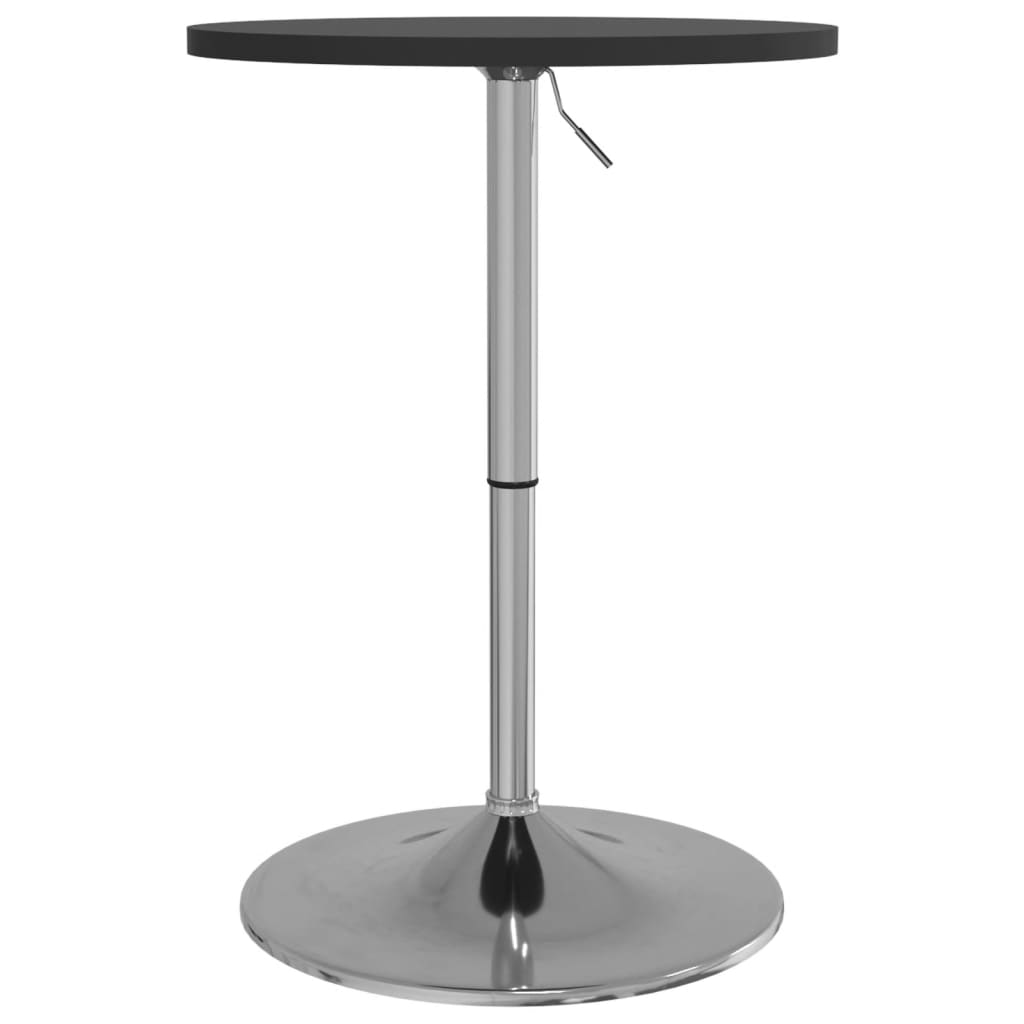 Mesa Alta De Bar Madera Ingeniería Y Acero Negra 50x50x90 Cm_3