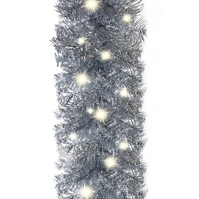 Vidaxl Guirnalda De Navidad Con Luces Led Plateado 5 M_5