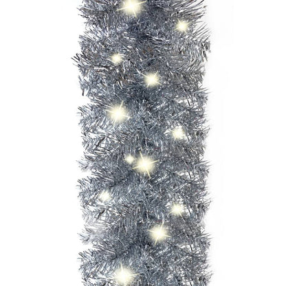 Vidaxl Guirnalda De Navidad Con Luces Led Plateado 5 M_5