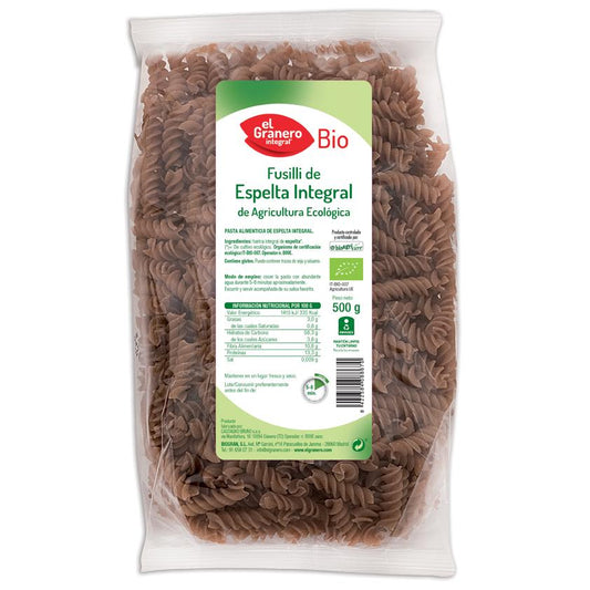 Fusilli Espelta Integral Bio El Granero 500 gr