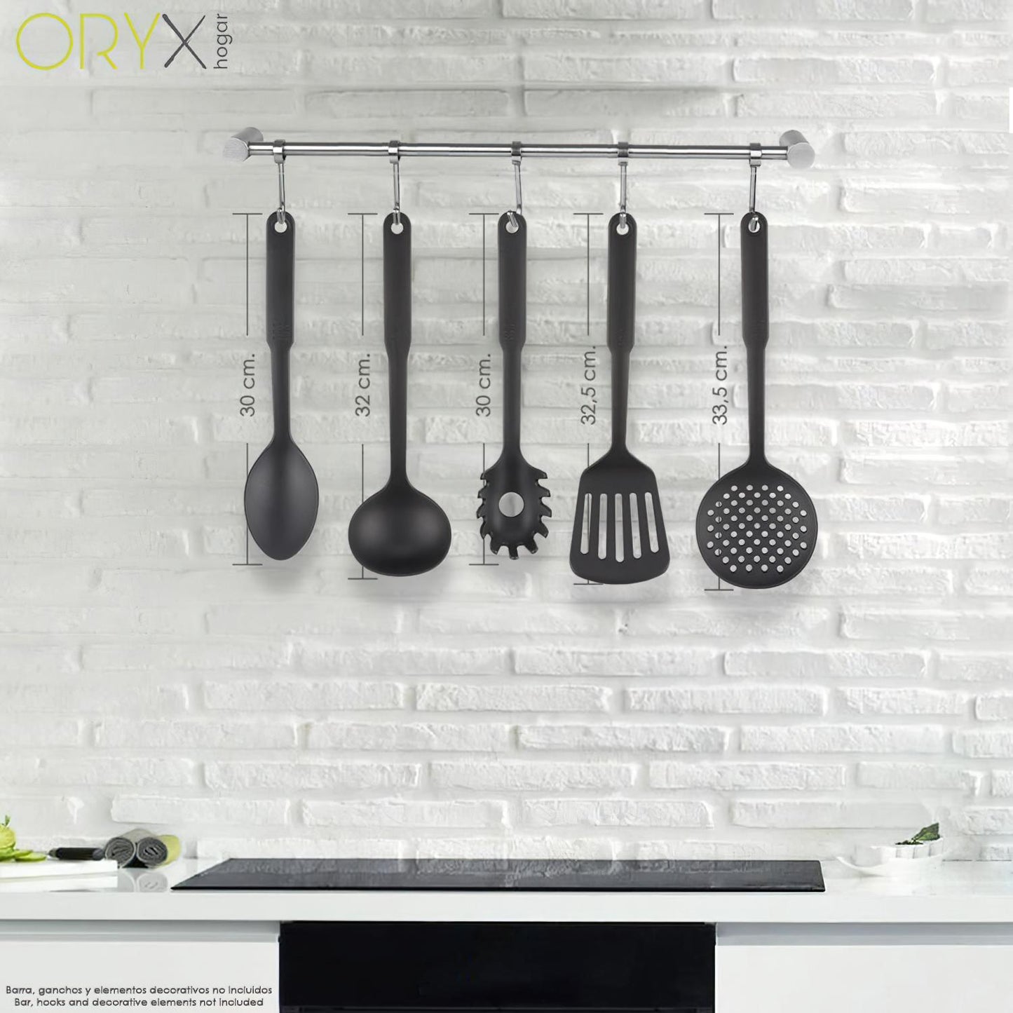 Cucharon Servir Cocina Nylon Basic 32 X 9.5 Cm._1