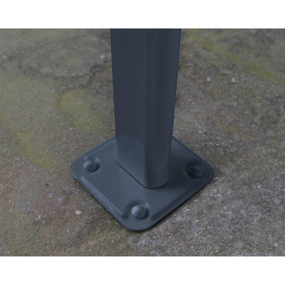 Pérgola adosada Capri 299x980 cm gris Canopia by Palram