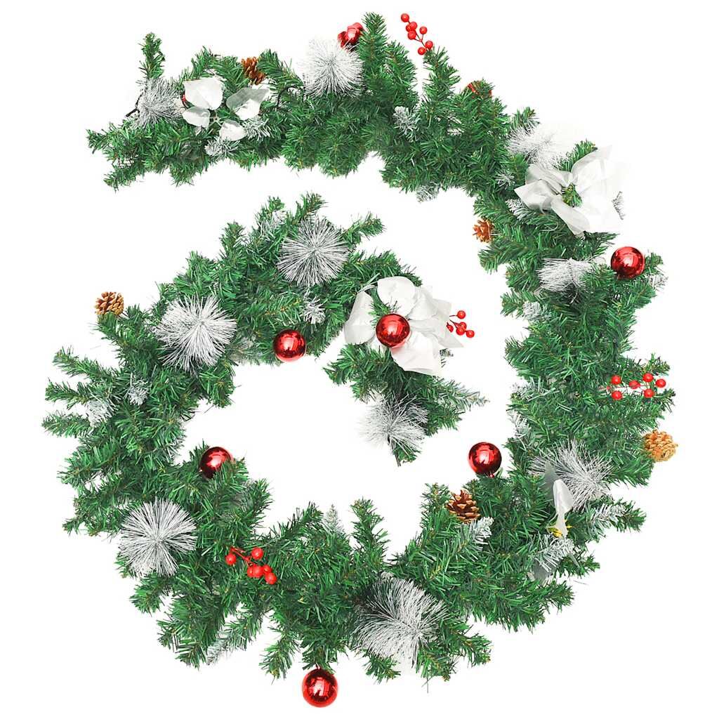 Vidaxl Guirnalda De Navidad Con Luces Led Pvc Verde 2,7 M_2