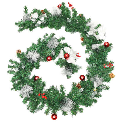 Vidaxl Guirnalda De Navidad Con Luces Led Pvc Verde 2,7 M_2