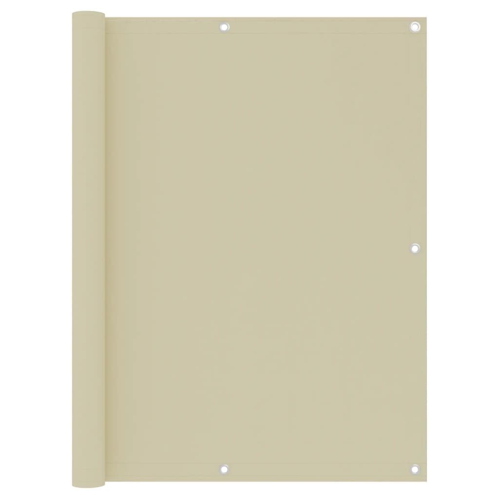 Vidaxl Toldo Para Balcón Tela Oxford Crema 120x600 Cm_0