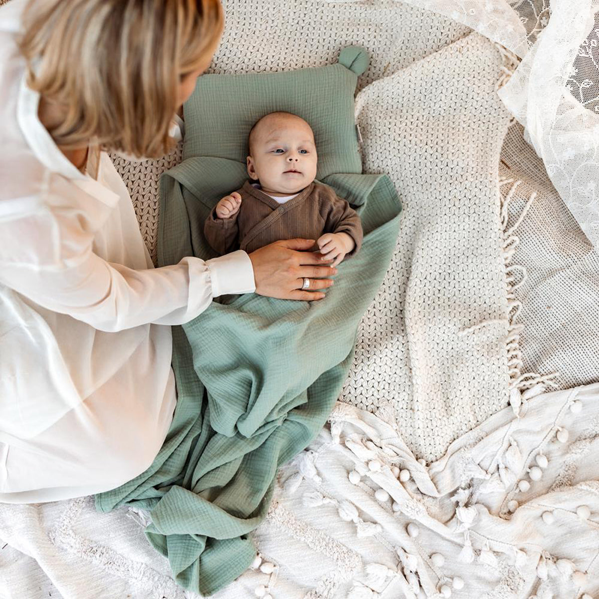 Muselina 120x120 Cm Salvia Muslin Baby_1